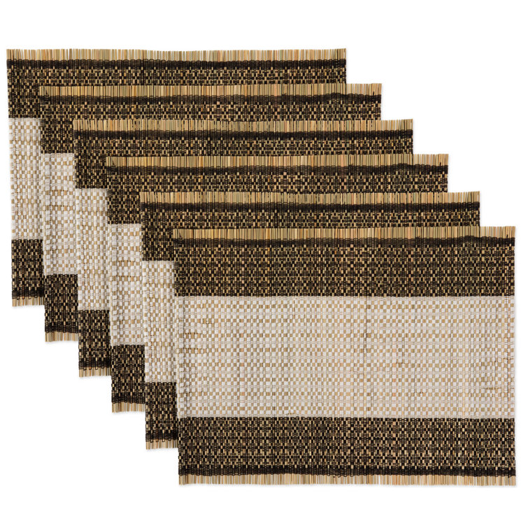 Everly Quinn Harvard Jute/Rattan Geometric Rectangular Placemat & Reviews Wayfair